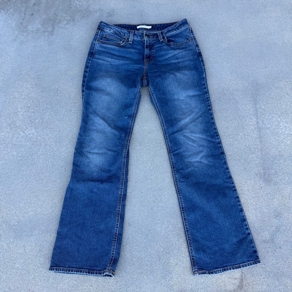Levi's Superlow Bootcut Jeans Women Size 30 Medium Wash Blue Denim